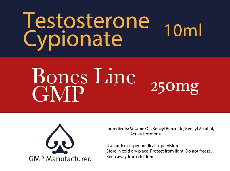 Testosterone Cypionate GMP Bones Line 250mg 10ml
