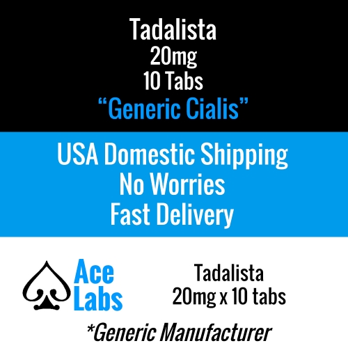 Tadalafil (Generic Cialis) 20mg x 10 Tabs