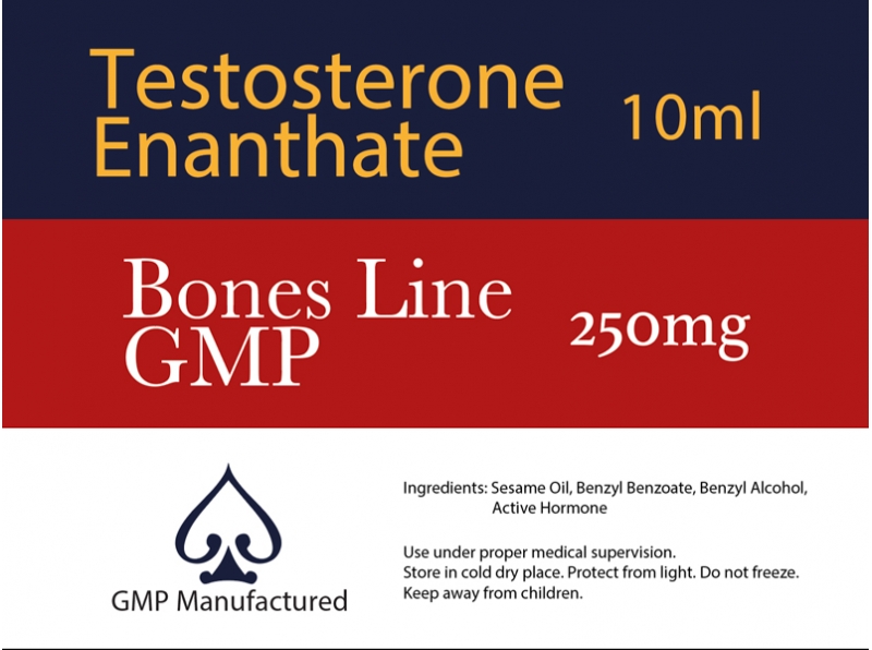 Testosterone Enanthate GMP Bones Line 250mg 10ml