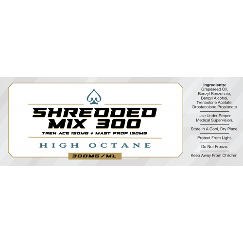 Shredded Mix 300 Tren Ace 150 and Mast Prop 150 High Octane GMP